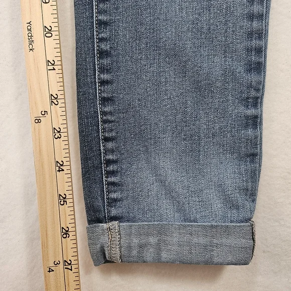 NYDJ Annabelle Skinny Boyfriend Jeans Size 6 Medium Wash Lift Tuck Stretch Denim - Picture 10 of 12